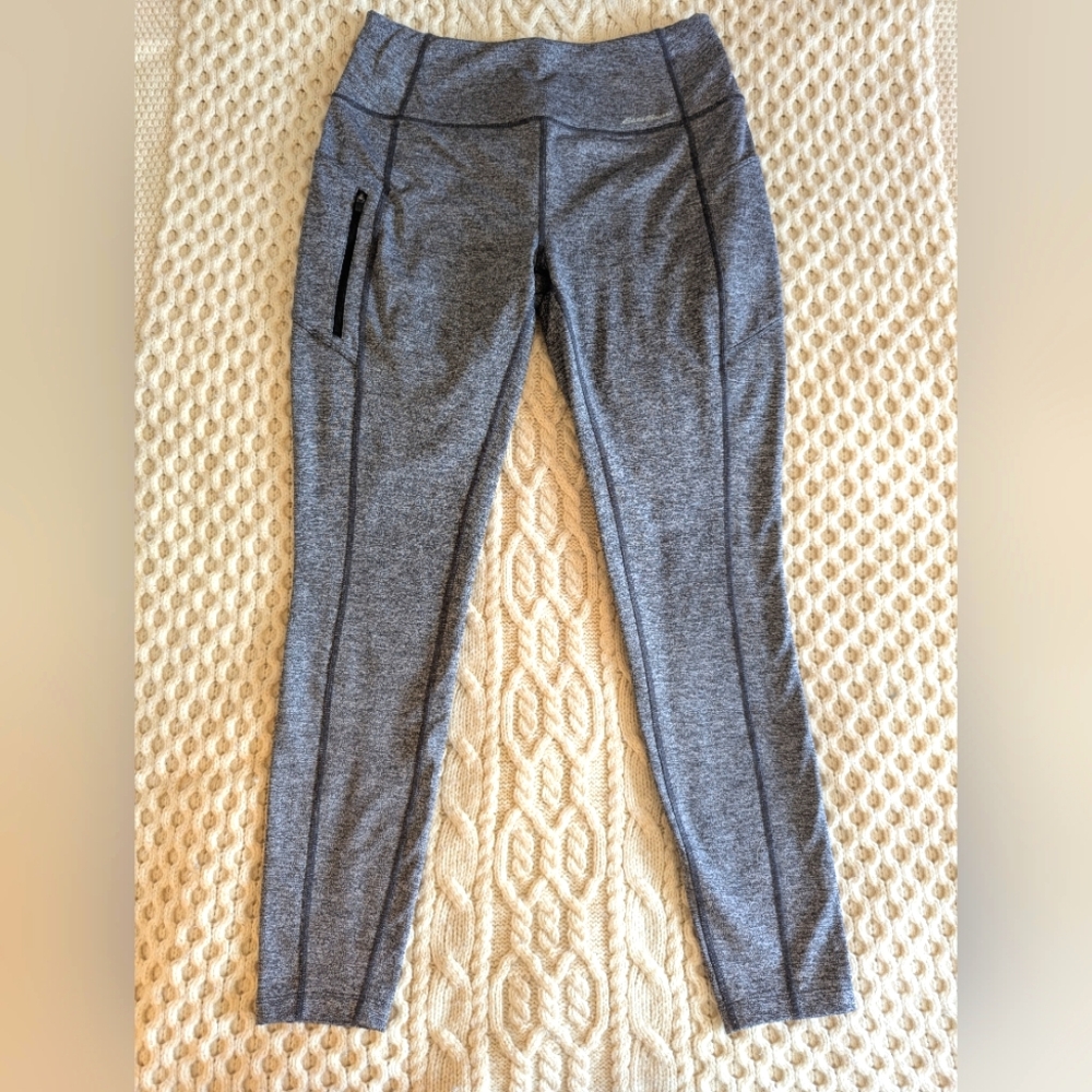 *EDDIE BAUER* Crossover Winter Trail Leggings,❄️Fleece Lined❄️, GRAY, Sz. M